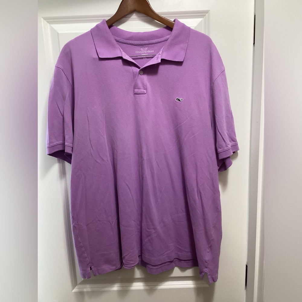 Vineyard Vines men’s polo in lavender, Sz XXL